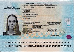 Romanian passports