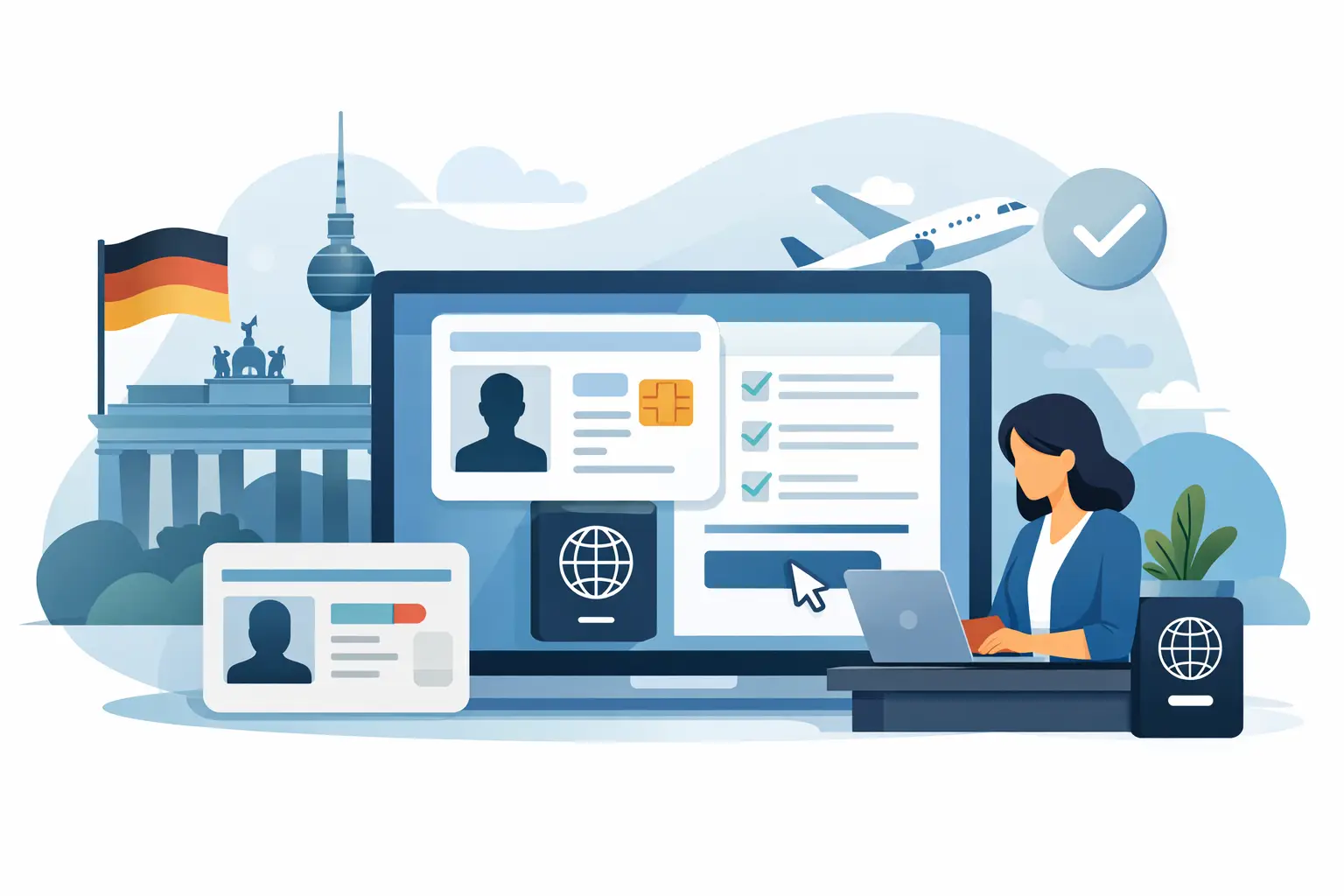 Aufenthaltstitel online beantragen in Deutschland