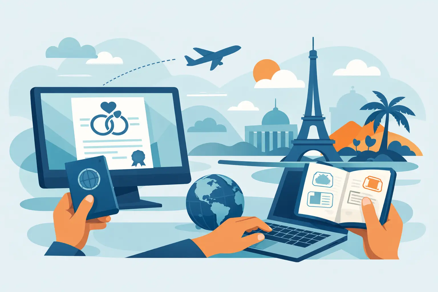 Heiratsurkunde online beantragen im Ausland