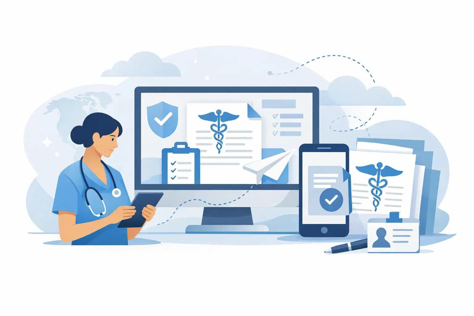 NCLEX Dokumente online anfordern