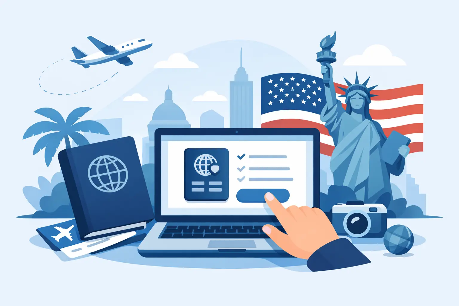 Reisepass online beantragen USA