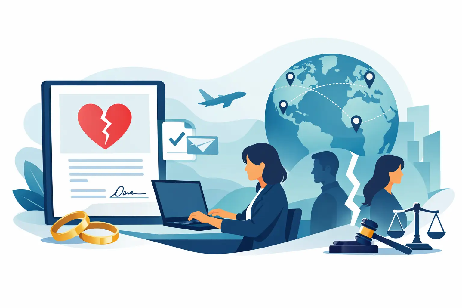 Scheidungsurkunde online beantragen international