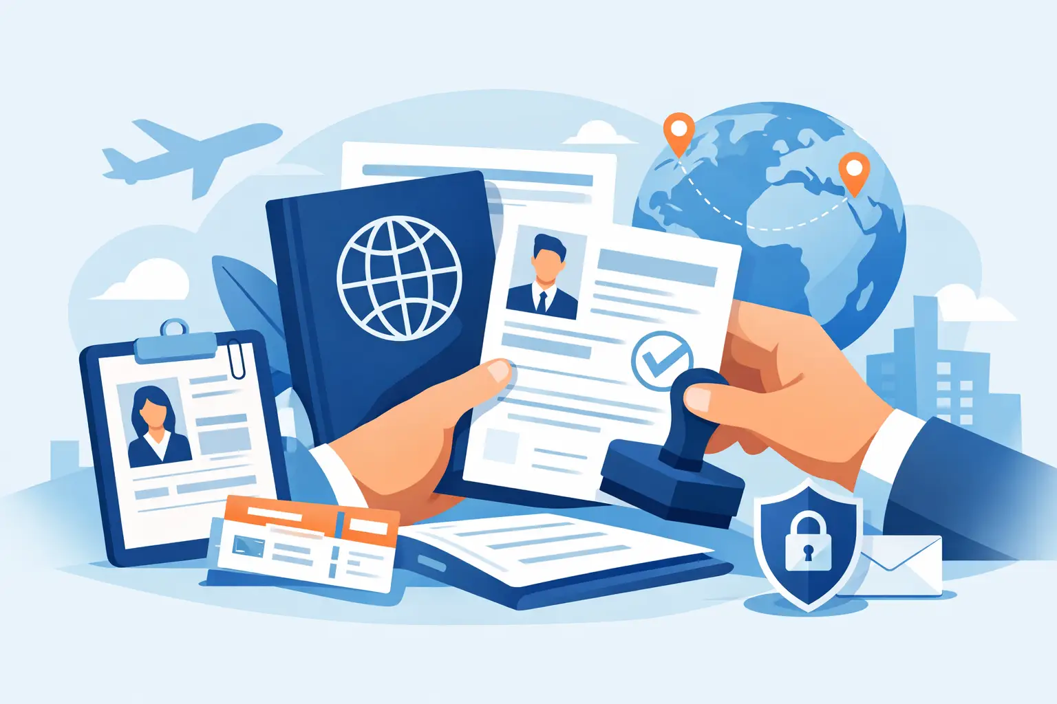 Visa Dokumente schnell und diskret regeln