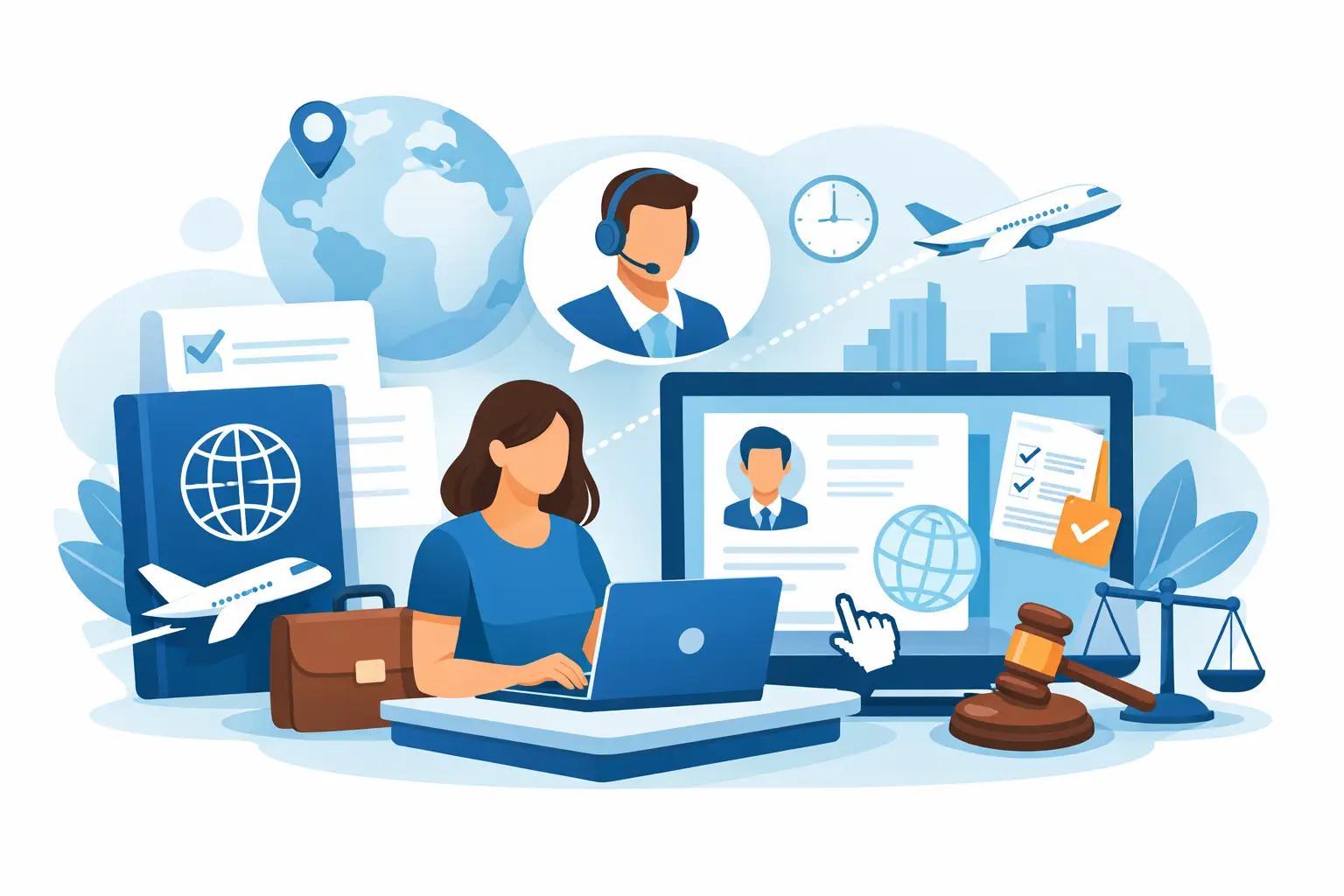 Arbeitsvisum Online Hilfe schnell nutzen